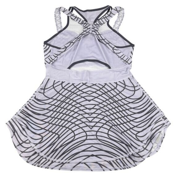 NWT NIKE Court Dri-Fit Tennis Grand Slam Dress Size Large Oxygen Purple/Gridiron - Picture 3 of 5